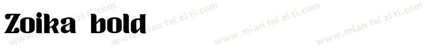 Zoika bold字体转换